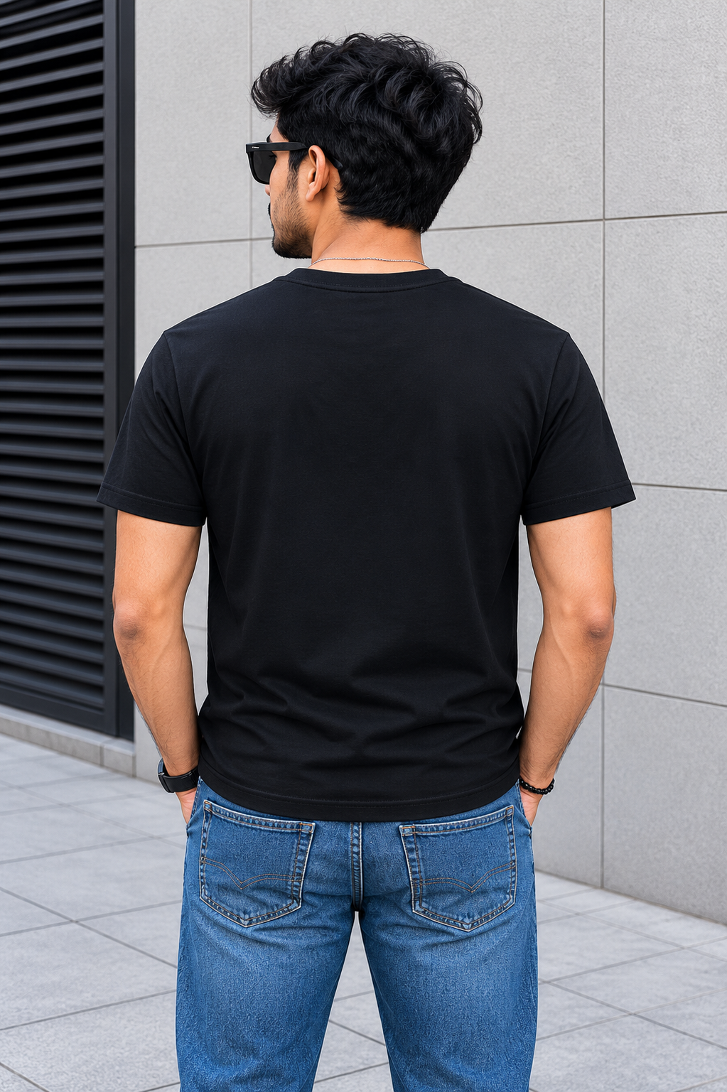 Future Bright Hai, Abhi Buffering Me Hai – Funny Motivational Graphic T-Shirt (Black)