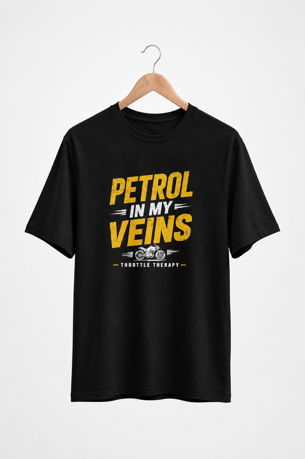 Petrol In My Veins Premium Black T-Shirt